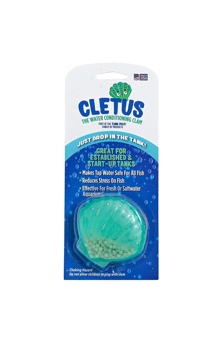 Tank Pals The Water Conditioning Clam, Main, color, Blue