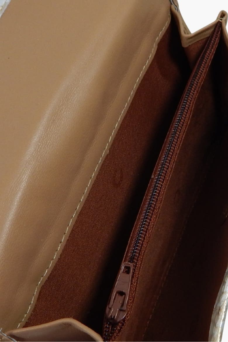Gallop Patent Leather Wallet 206, Alternate, color, Beige / White