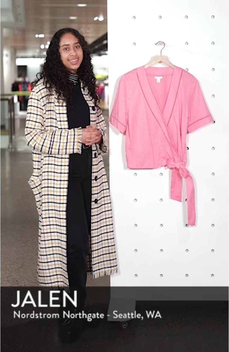 Tie Front Wrap Top, sales video thumbnail