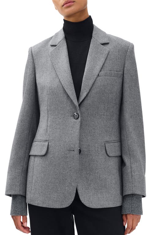 Rag & Bone Frank Mixed Media Blazer In Gold
