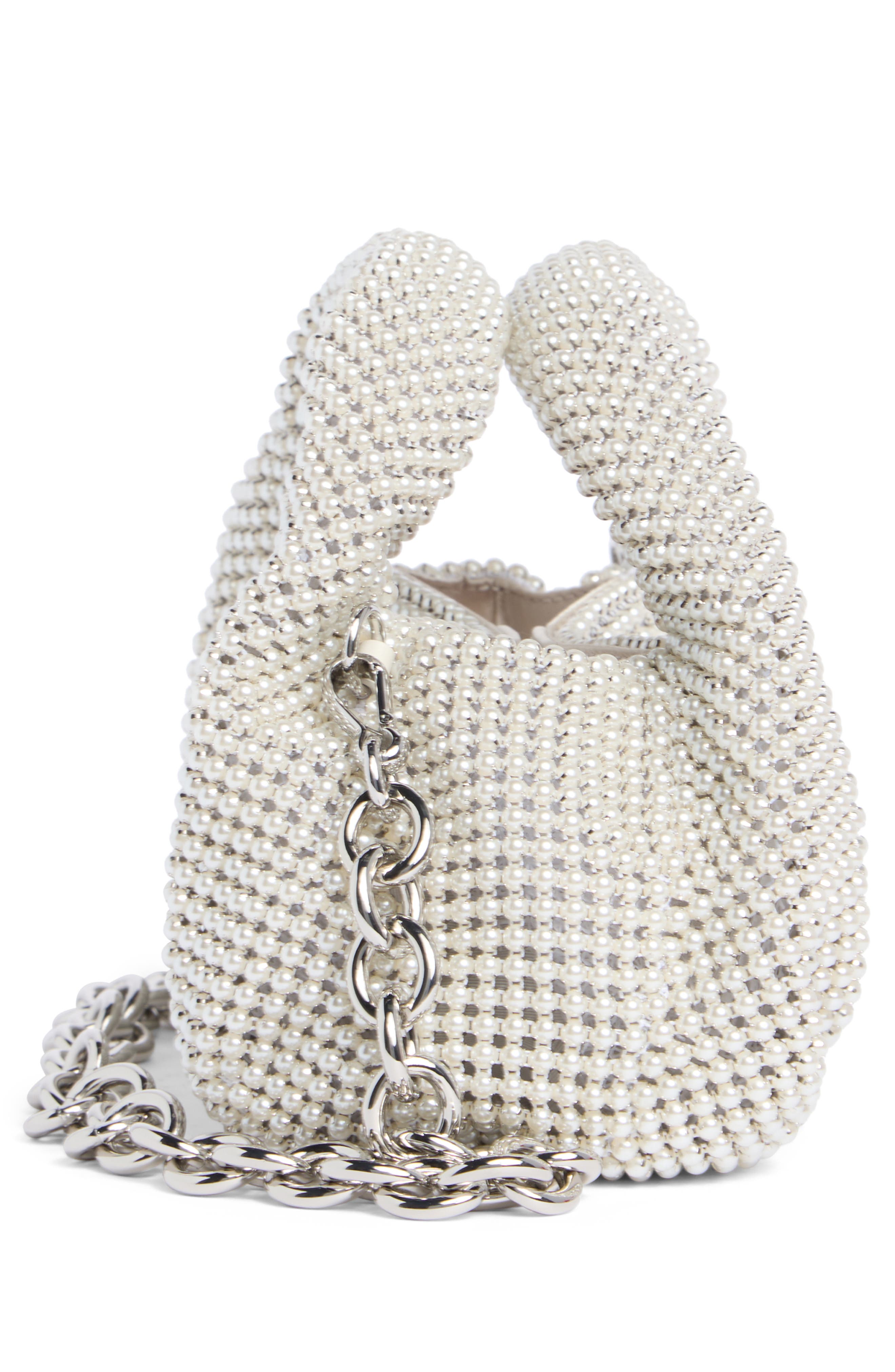 Stuart Weitzman The Moda Faux Pearl Mini Tote, Alternate, color, 