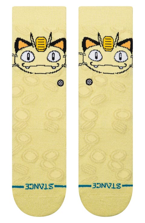 Kids' Meowth Crew Socks