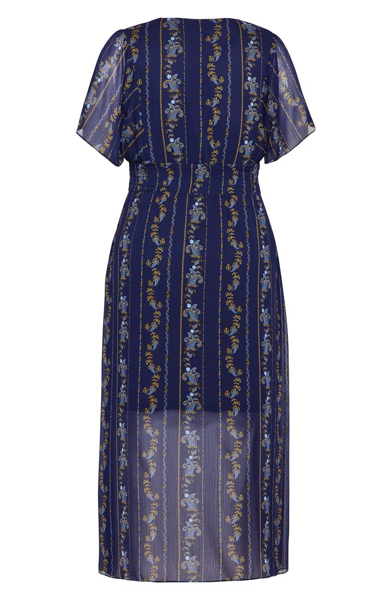 City Chic Paisley Play Maxi Dress, Alternate, color, 