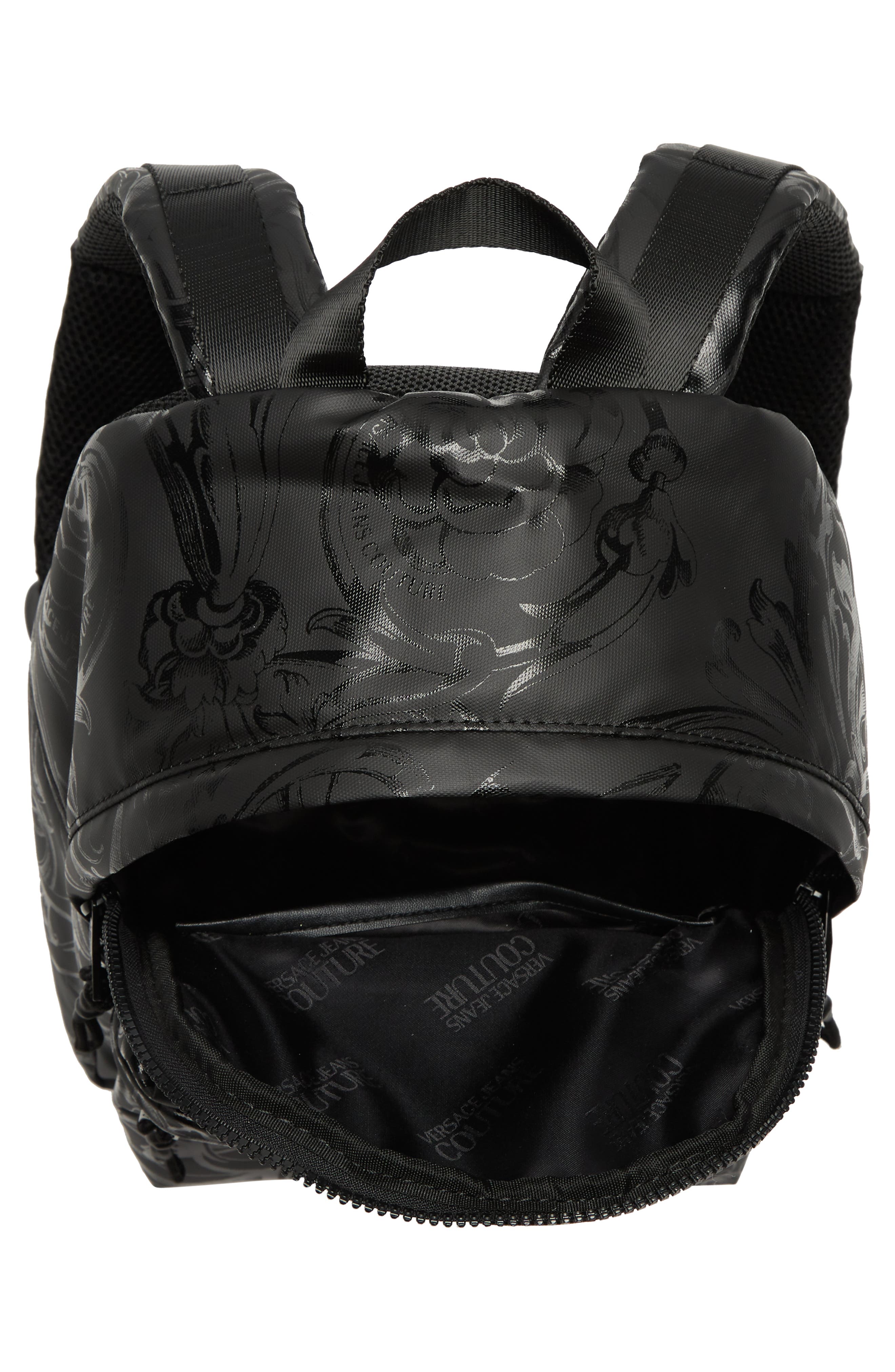 Versace Jeans Garland Swirl Backpack, Alternate, color, 