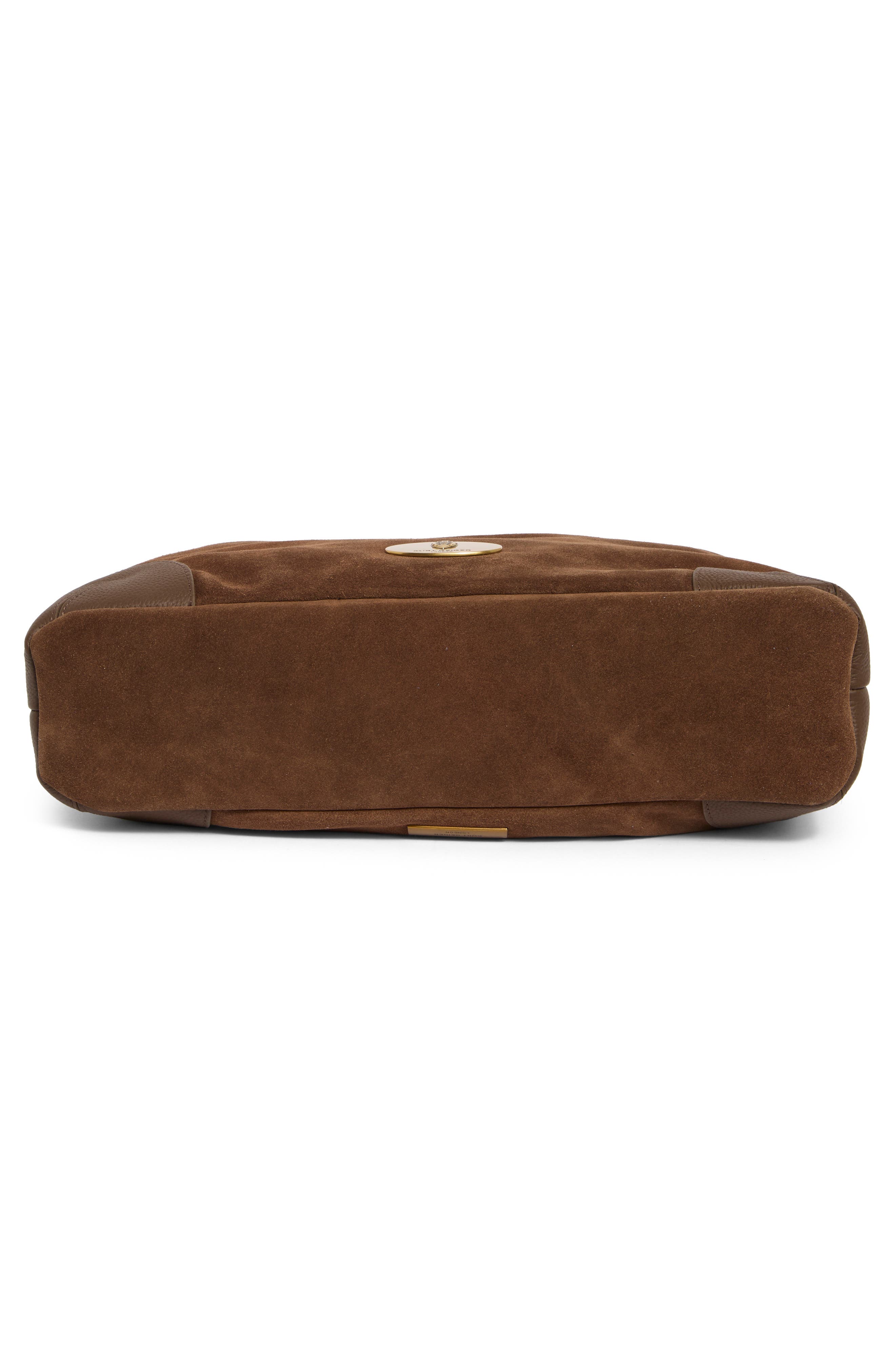 Balham Slouch Large Leather Hobo, Alternate, color, BROWN