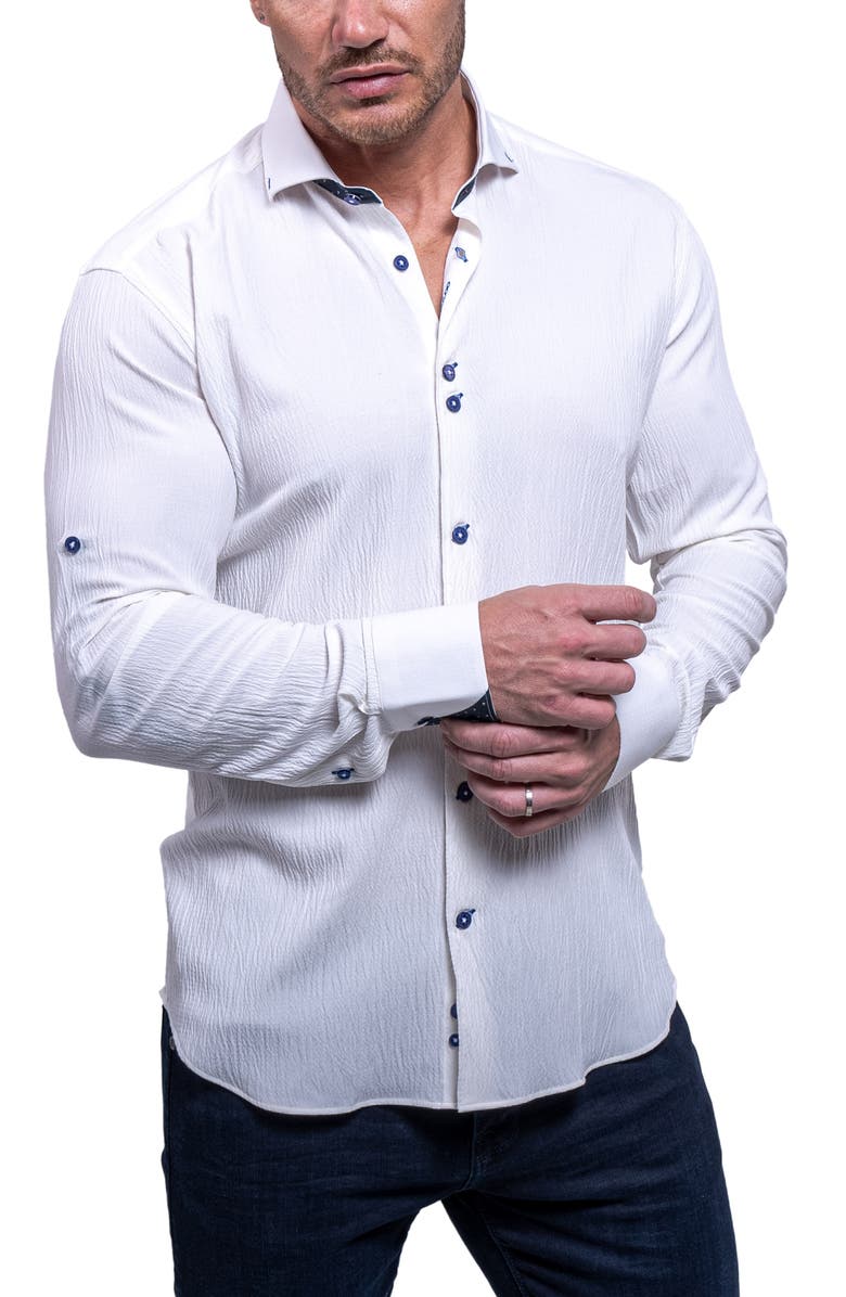 Maceoo Einstein Resistance0156 White Button-Up Shirt, Alternate, color, 