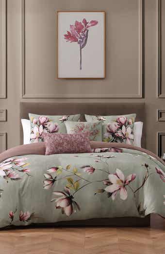 Bebejan 5-Piece Purple Lilies Reversible Comforter Set