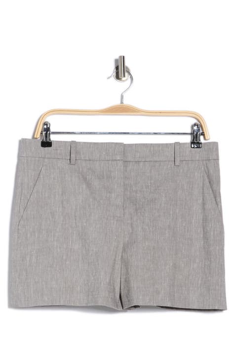 Lynie Mélange Linen Blend Shorts