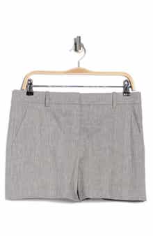Theory Lynie Mélange Linen Blend Shorts