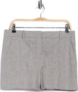 Theory Lynie Mélange Linen Blend Shorts