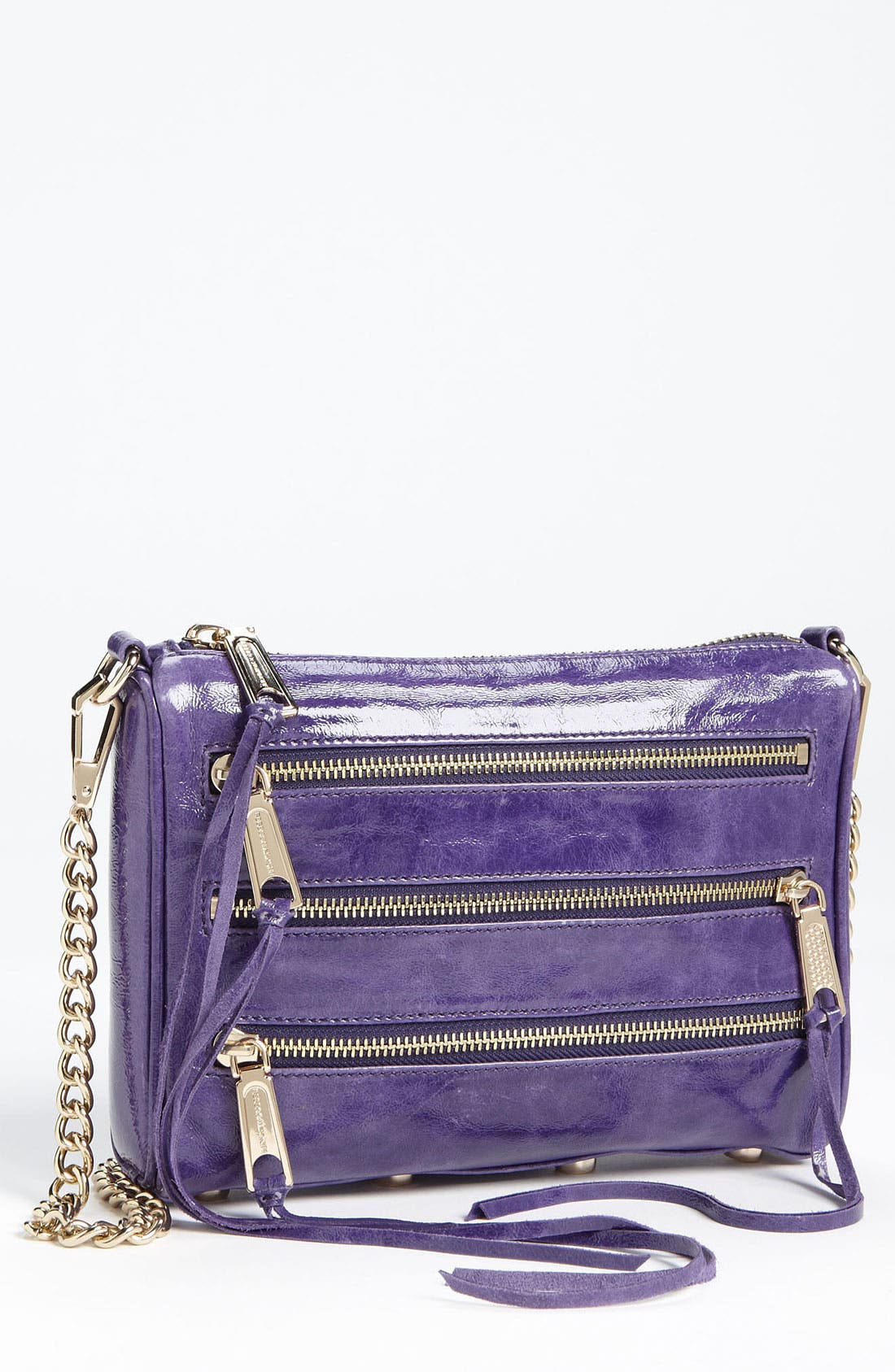 '5 Zip - Mini' Crossbody Bag, Main, color, GRAPE