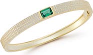 SPHERA MILANO Imitation Emerald & Cubic Zirconia Bangle