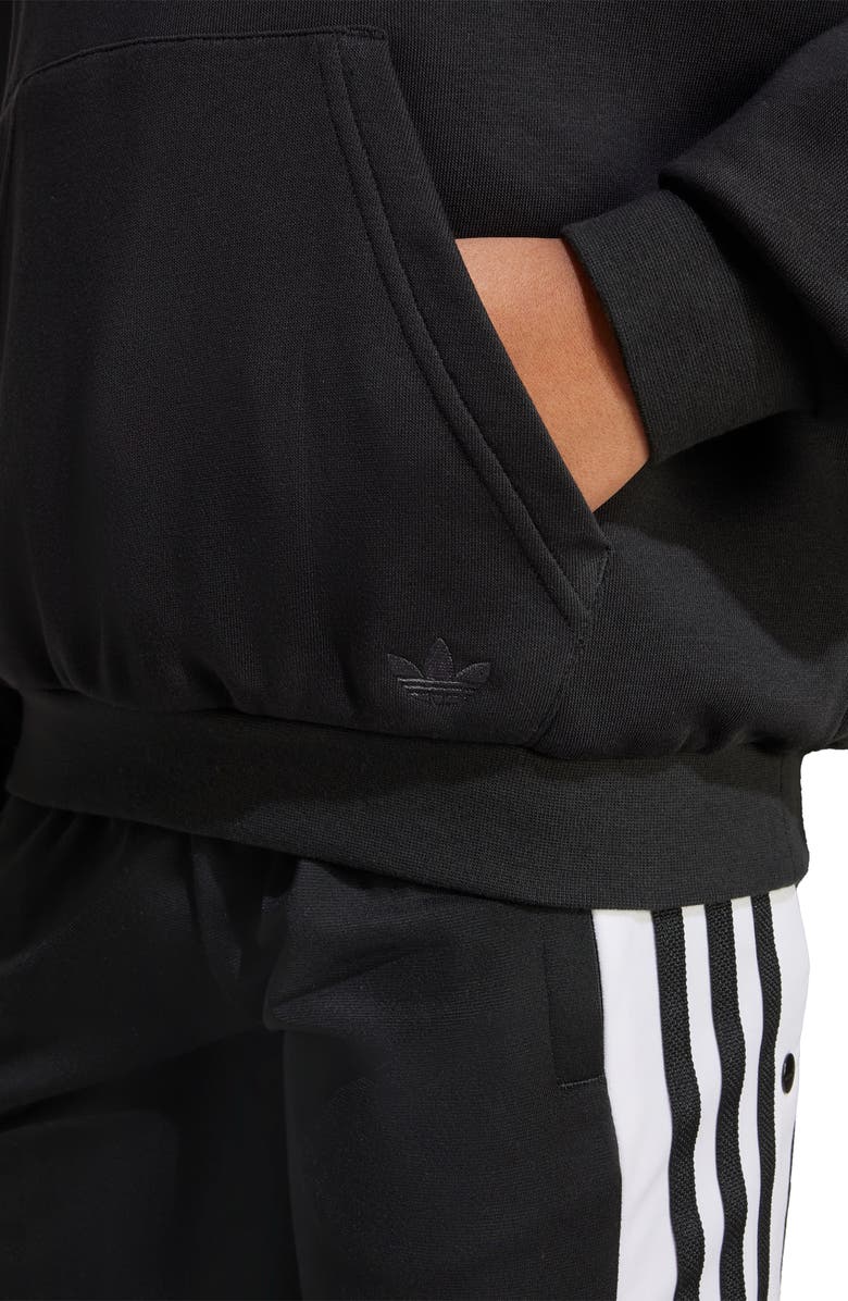 adidas Kids' Skeleton Logo Hoodie, Alternate, color, Black