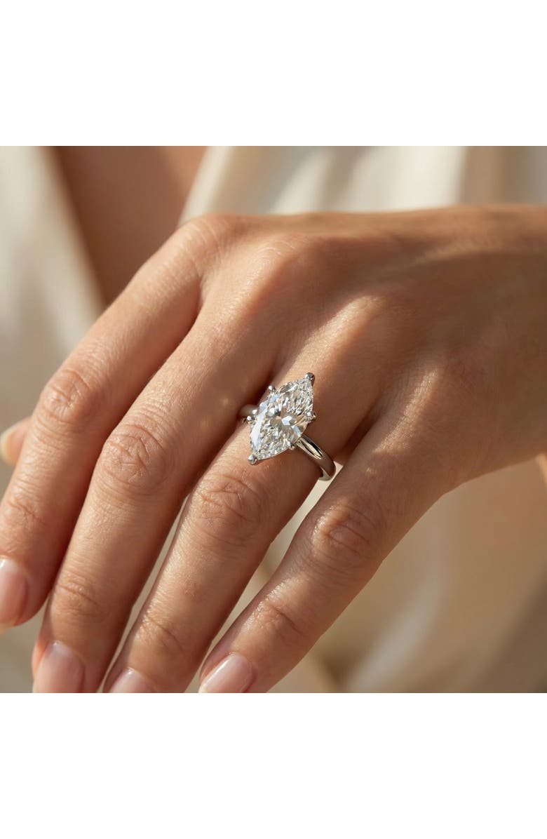 Bliss Diamond Certified 1Ct Marquise Diamond Engagement Ring 14k Gold Lab Grown, Alternate, color, 14K White Gold