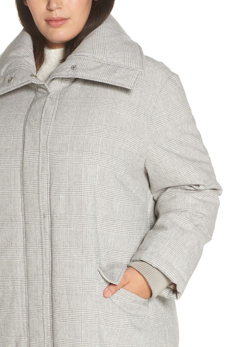 Avec Les Filles Menswear Plaid Puffer Coat, Alternate, color, 