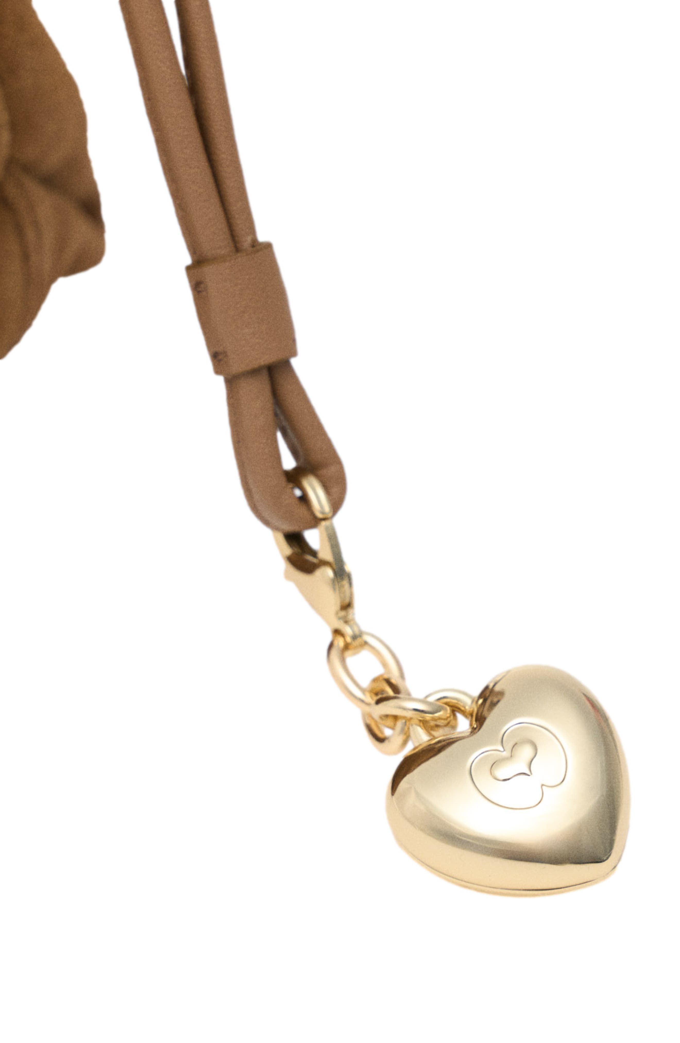 maje Suede Milpli Gazette bag, Alternate, color, Camel