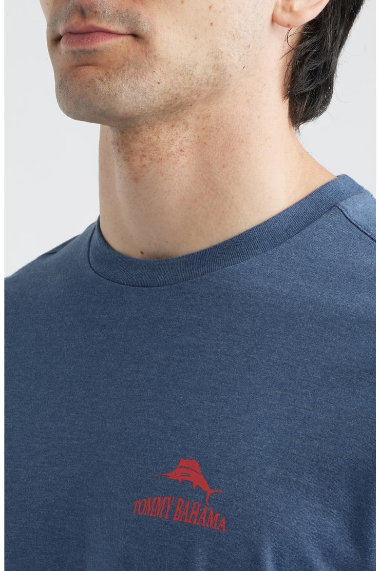 Run, White & Brew Graphic T-Shirt, Alternate, color, NAVY HEATHER