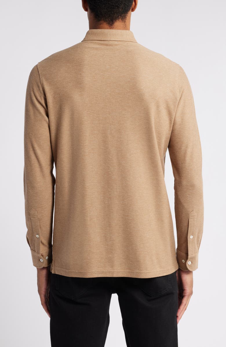 Peter Millar Crown Crafted Ramble Cotton & Cashmere Long Sleeve Polo, Alternate, color,