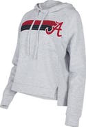 CONCEPTS SPORT Women's Concepts Sport Gray Alabama Crimson Tide Cedar Tri-Blend Raglan Pullover Hoodie