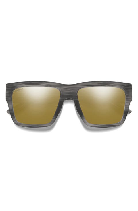 Lineup 58mm ChromaPop™ Polarized Rectangular Sunglasses