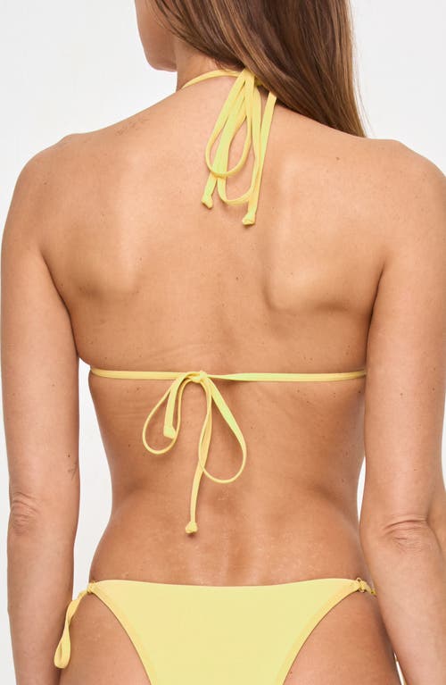 L*space Lspace Banning Triangle Bikini Top In Daisy