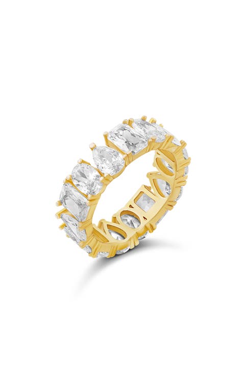 Fancy Cubic Zirconia Eternity Band Ring