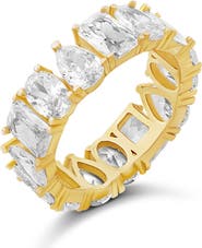 SHYMI Fancy Cubic Zirconia Eternity Band Ring