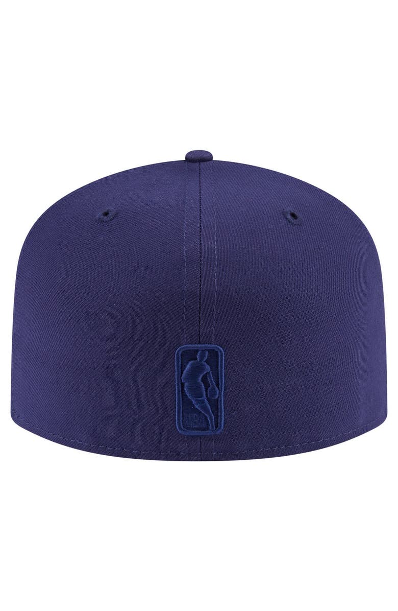 New Era Men's New Era Navy Golden State Warriors Colorpack A-Frame Pinch Front 59FIFTY Fitted Hat, Alternate, color, Navy