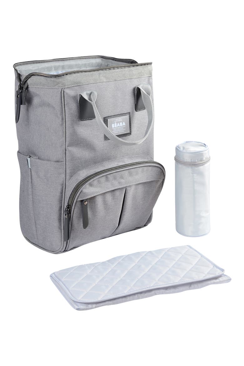 Wellington Diaper Backpack, Alternate, color, GREY