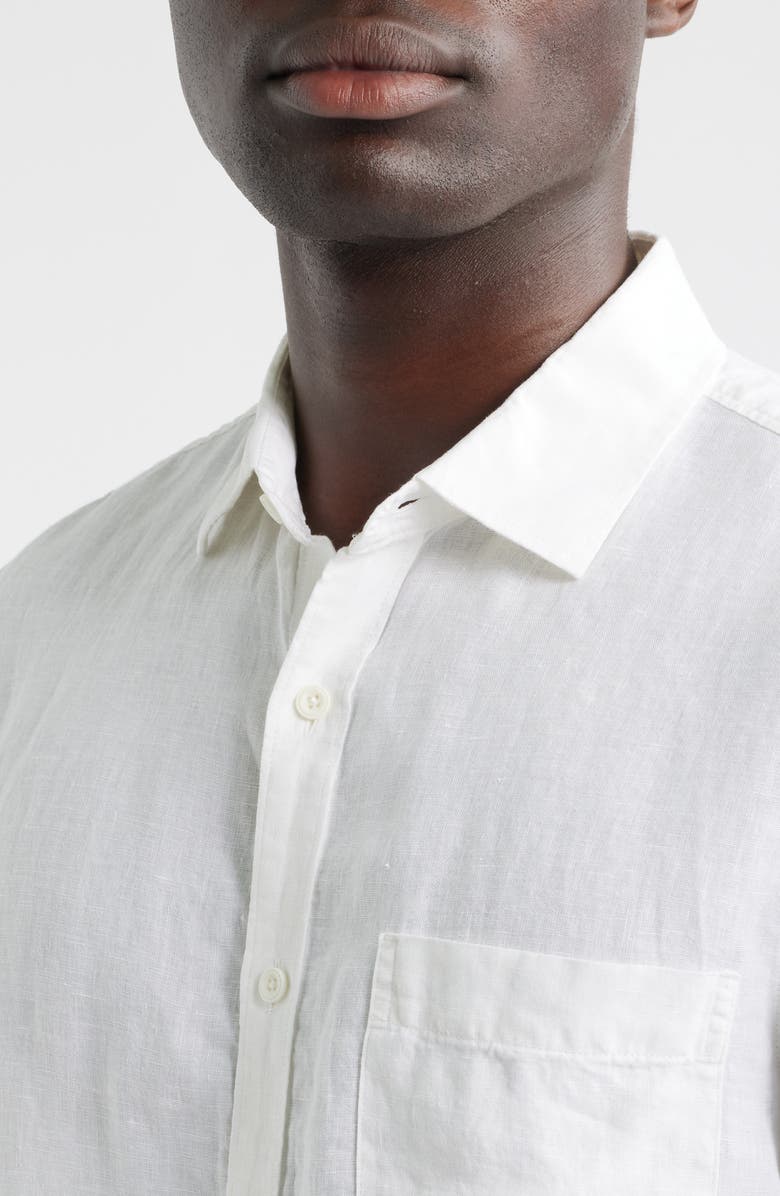 Nordstrom Linen Button-Up Shirt, Alternate, color, White