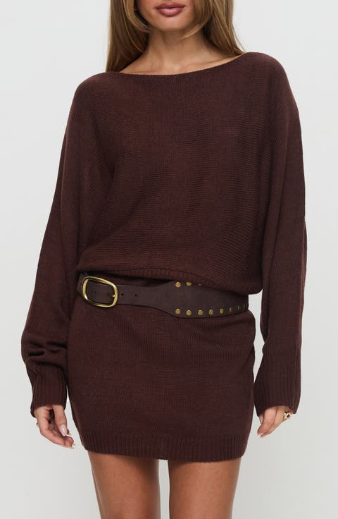 Bellamie Long Sleeve Sweater Minidress