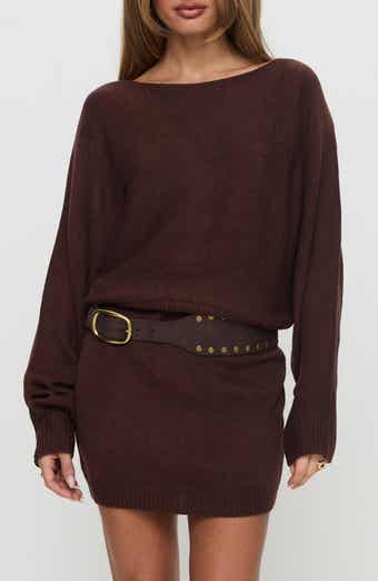 Princess Polly Bellamie Long Sleeve Sweater Minidress