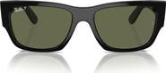 Ray-Ban Carlos 56mm Polarized Rectangle Sunglasses