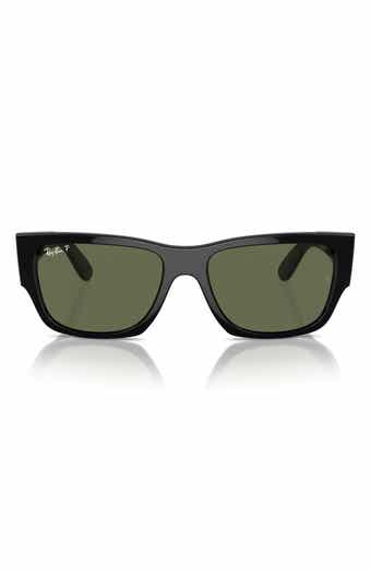 Ray-Ban Carlos 56mm Polarized Rectangle Sunglasses