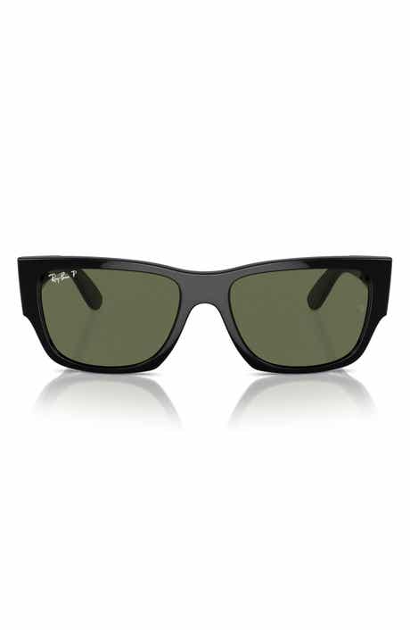 Ray-Ban Carlos 56mm Polarized Rectangle Sunglasses