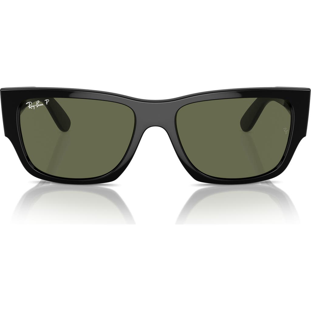 Ray Ban Ray-ban Carlos 56mm Polarized Rectangular Sunglasses In Multi