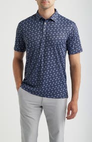 Swannies Cliff Floral Performance Golf Polo
