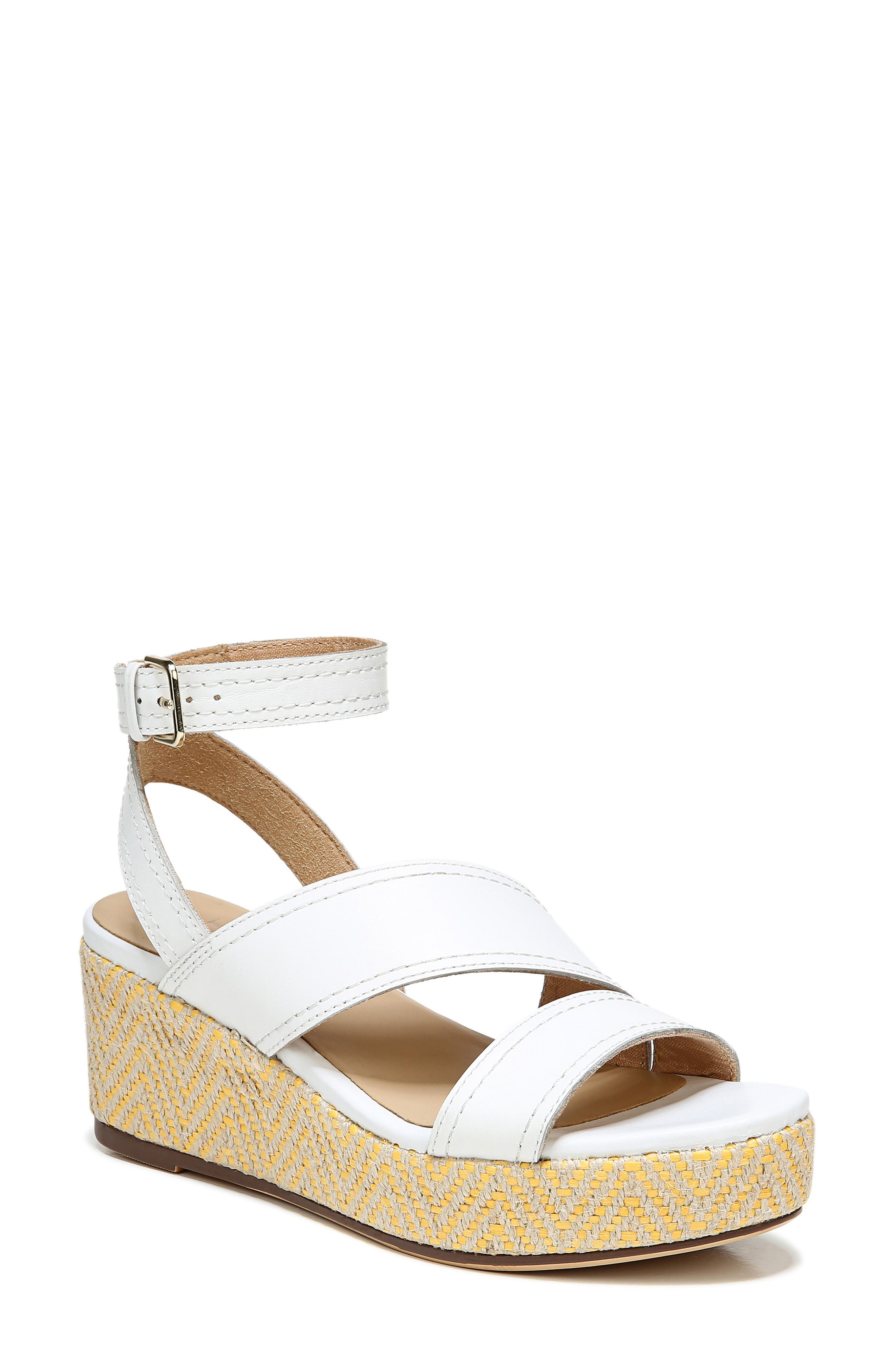 Ursa Strappy Espadrille Sandal, Main, color, WHITE LEATHER
