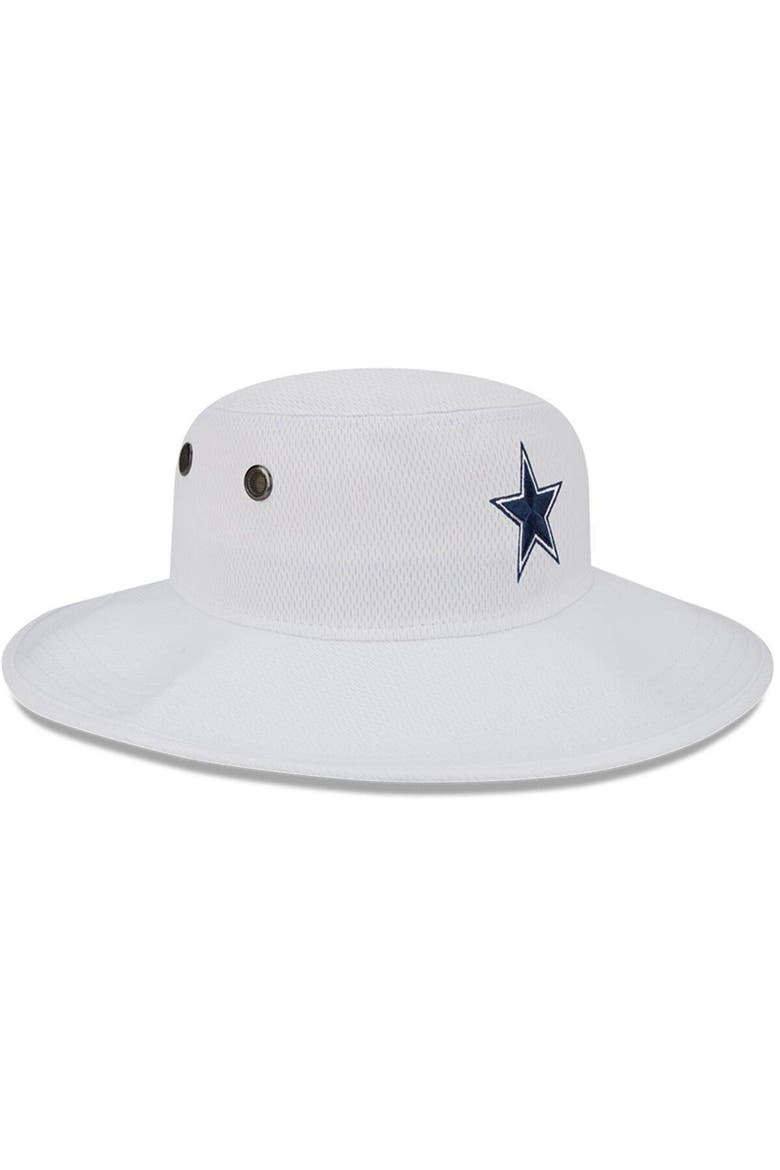 Men's New Era White Dallas Cowboys 2023 NFL Training Camp Panama Bucket Hat, Alternate, color, White