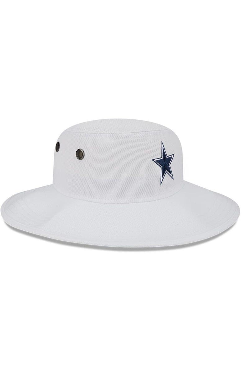 New Era Men's New Era White Dallas Cowboys 2023 NFL Training Camp Panama Bucket Hat, Alternate, color, White