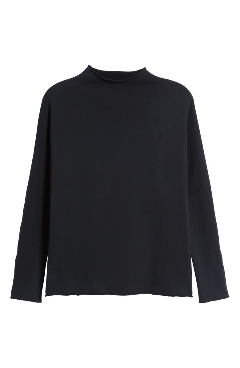 Frank 
Eileen Effie Funnel Neck Capelet Sweatshirt, Alternate, color, British Royal Navy