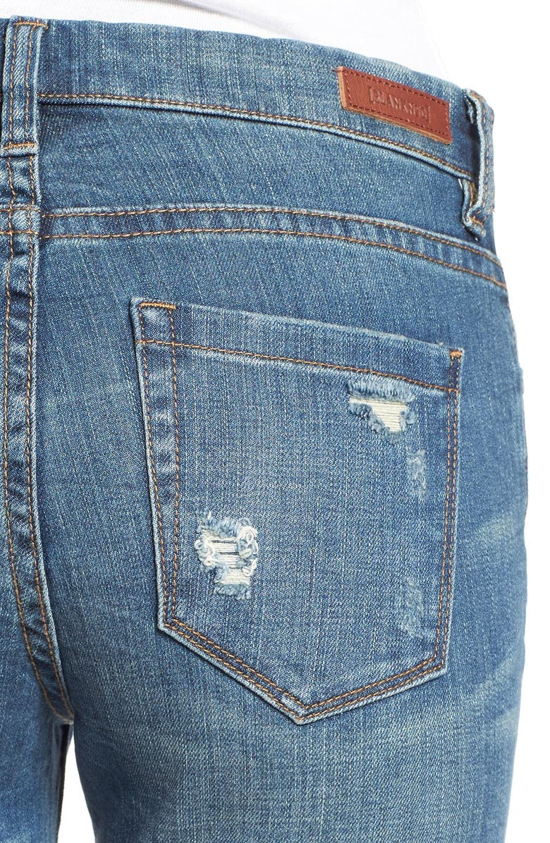 BLANKNYC 'So-Called Life' Destroyed Skinny Jeans, Alternate, color, 