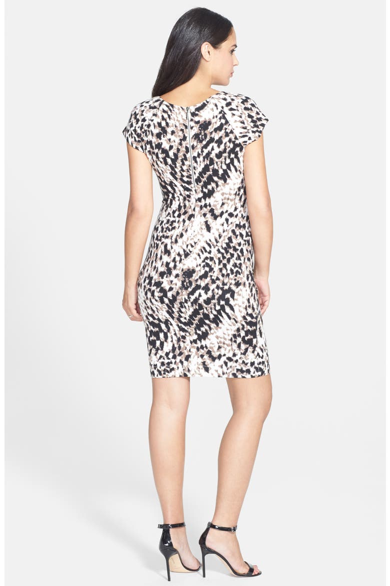 'Freya' Body-Con Maternity Dress, Alternate, color, ANIMAL CURVE