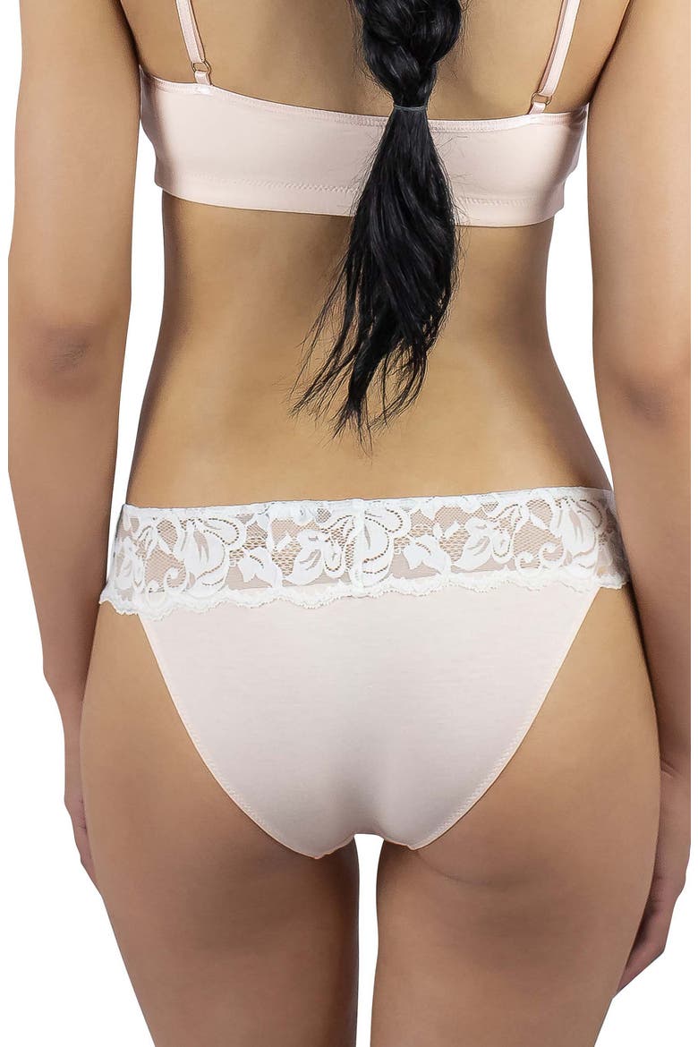 Astrid Low Cut Panties, Alternate, color, WHITE/ BLUSH