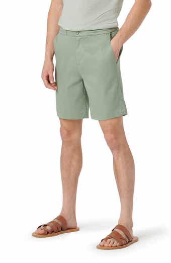 Bugatchi Linen Blend Drawstring Chino Shorts