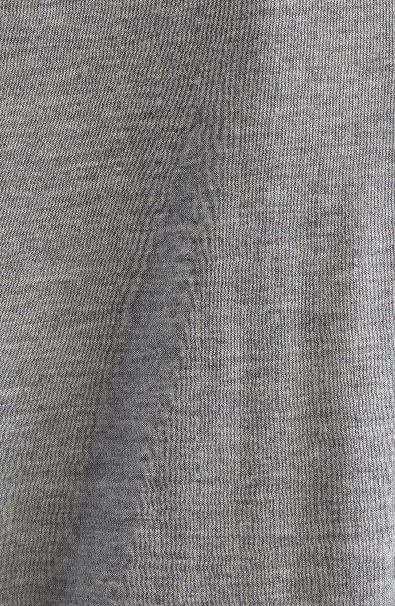 Johnstons of Elgin Classic Cashmere Short Sleeve Sweater, Alternate, color, Light Grey