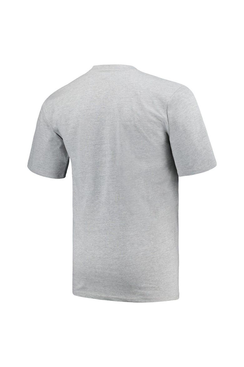 Men's Profile Black/Heather Gray Los Angeles Angels Big & Tall T-Shirt Combo Pack, Alternate, color, Black