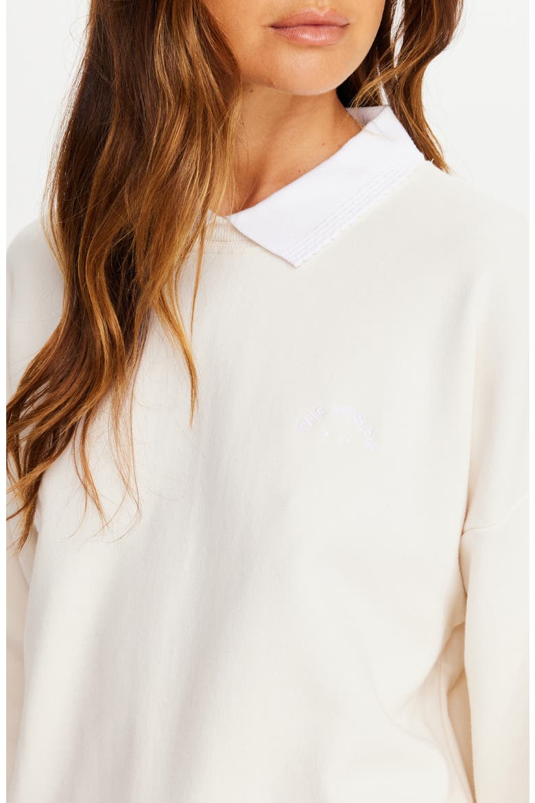 Pascal Collared Sweatshirt, Alternate, color, NATURAL