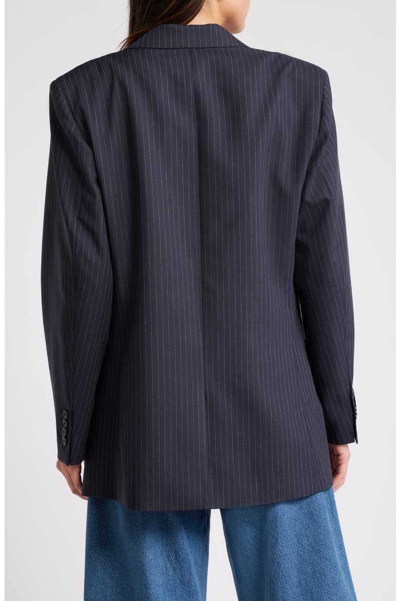 Grandfather Pinstripe Blazer, Alternate, color, NAVY MULTI