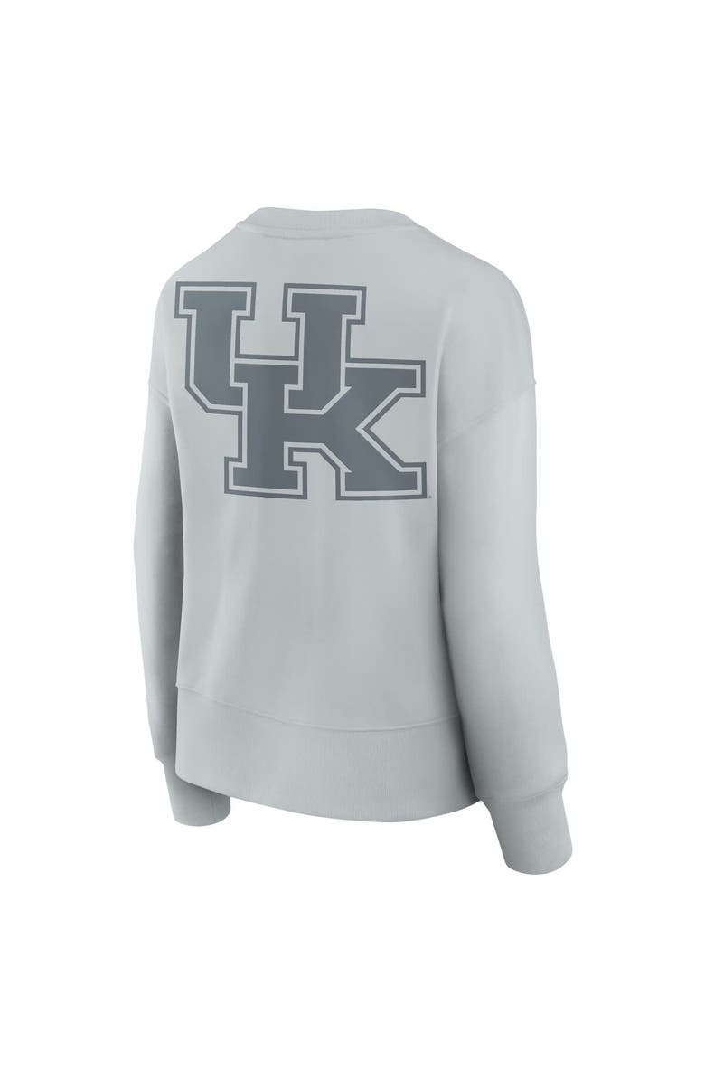 FANATICS Women's Fanatics Gray Kentucky Wildcats Supersoft Flow Fleece Pullover Sweatshirt, Alternate, color, Gray